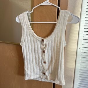 Roxy Knit Tank Top White